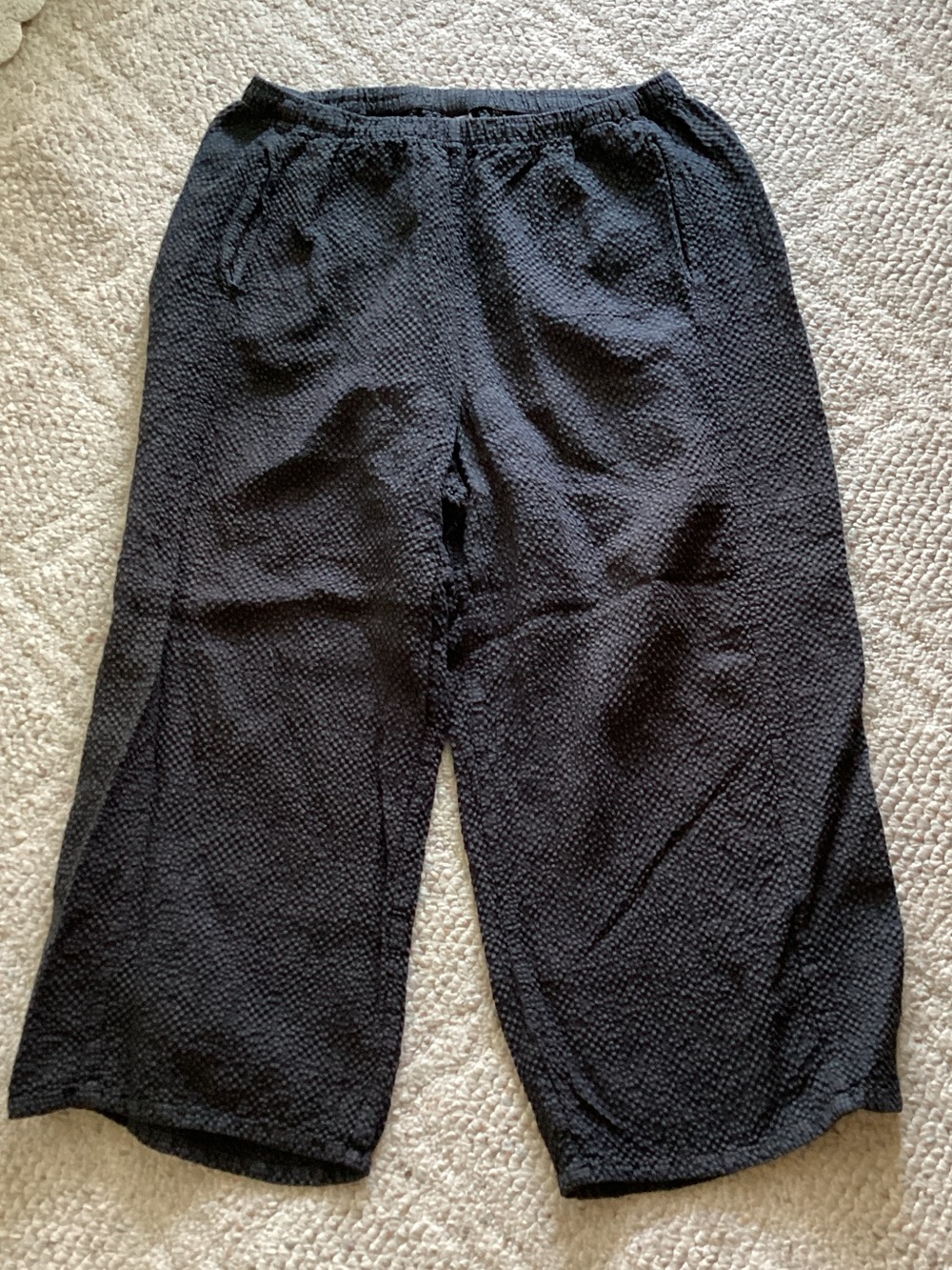Khangura pull-up wide leg pants Comfy Lagenlook Artsy Boho